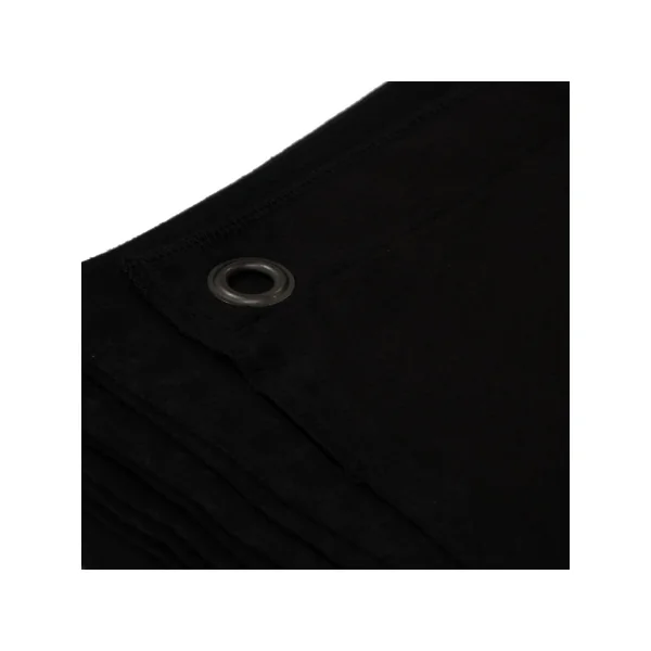 Rideau noir 6m(Long) 3m(Haut) Certifié B1 avec oeillets acier ourlé.