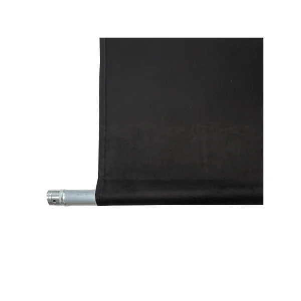 Rideau noir 6m(Long) 3m(Haut) Certifié B1 avec oeillets acier ourlé.