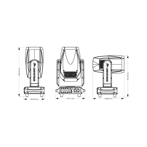 RIVAL BEAM JB Systems - Lyre beam 300W led IP65 WDMX