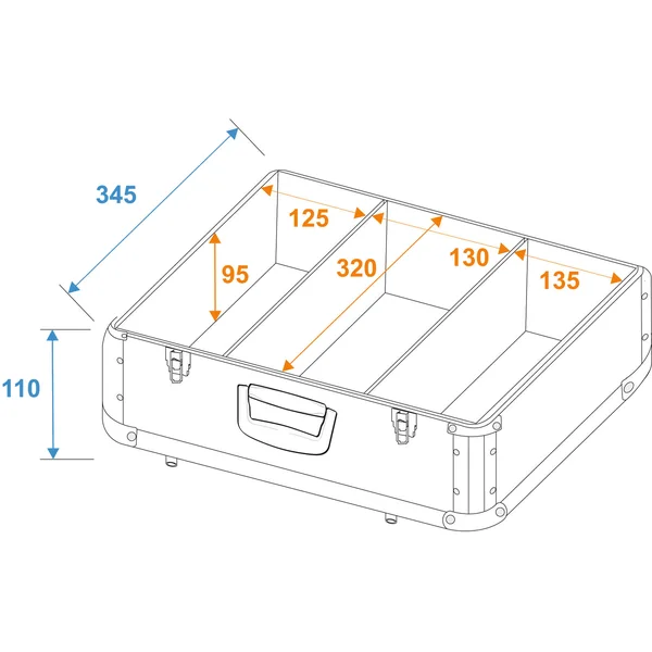 ROADINGER CD Case ALU digital booking rounded rd