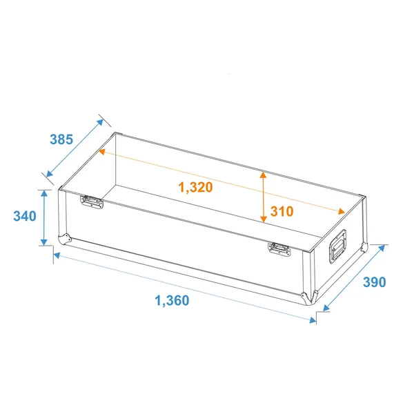ROADINGER Flightcase 2x LCD ZL50