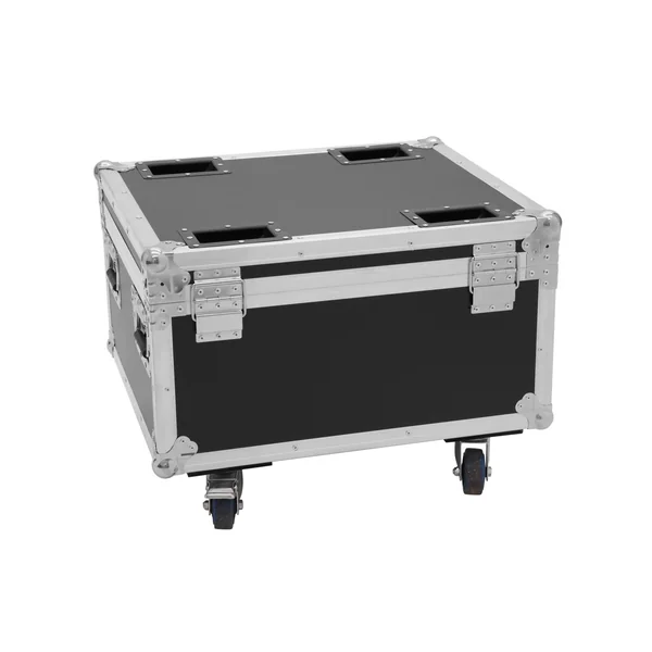 ROADINGER Flightcase 4x AKKU IP PAR 7 QCL WDMX with charging function