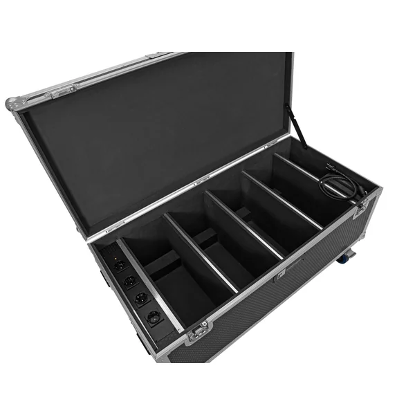 ROADINGER Flightcase 4x AKKU Multiflood IP 18x10W RGBW Wash CRMX with charging function