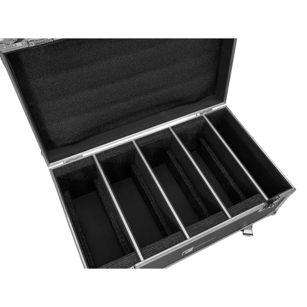 ROADINGER Flightcase 4x LED CLS-18 QCL RGB/WW with wheels