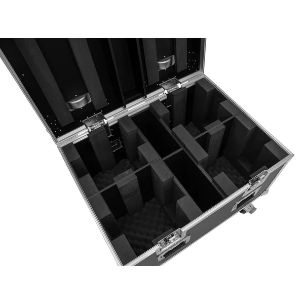 ROADINGER Flightcase 4x LED TMH-X4 with wheels