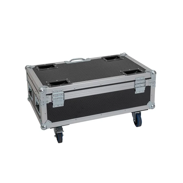 ROADINGER Flightcase 6x AKKU UP-4 QCL Spot QuickDMX MK2 with charging function and wheels