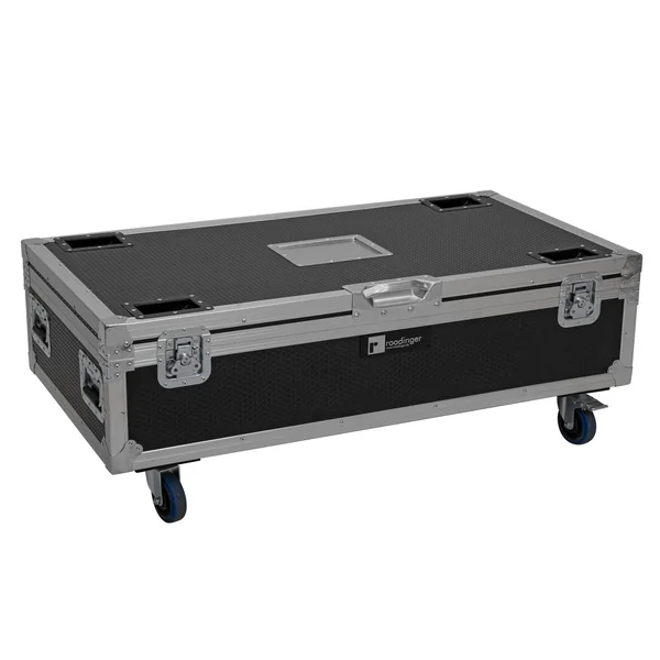 ROADINGER Flightcase 8x AKKU IP Pixel Tube 360° PRO CRMX with charging function and wheels