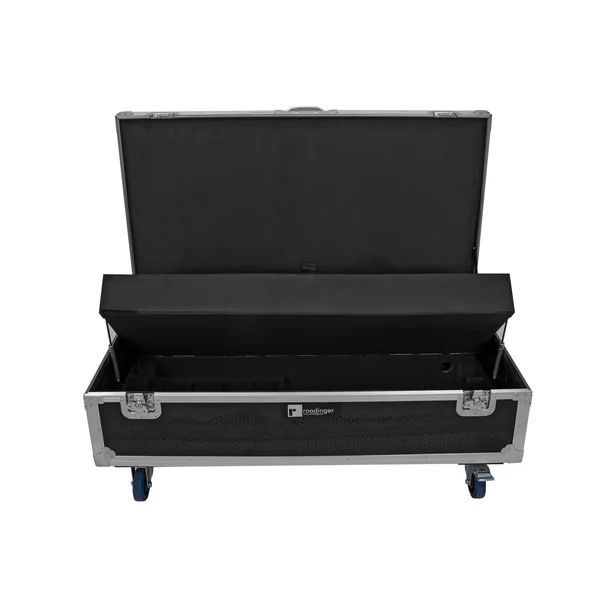 ROADINGER Flightcase 8x AKKU IP Pixel Tube 360° PRO CRMX with charging function and wheels