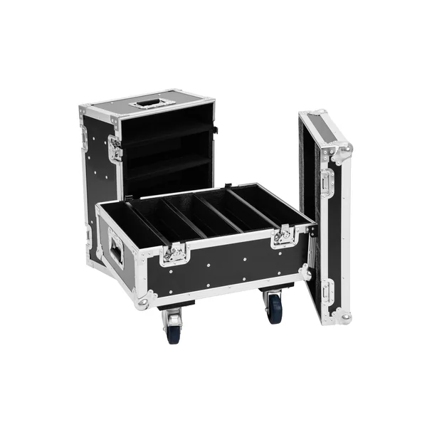 ROADINGER Flightcase 8x IP PIX Strobe RGB CW+WW with wheels