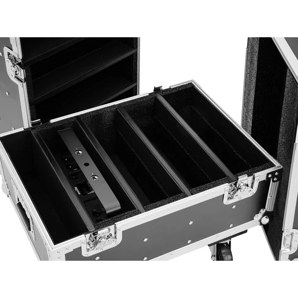 ROADINGER Flightcase 8x IP PIX Strobe RGB CW+WW with wheels