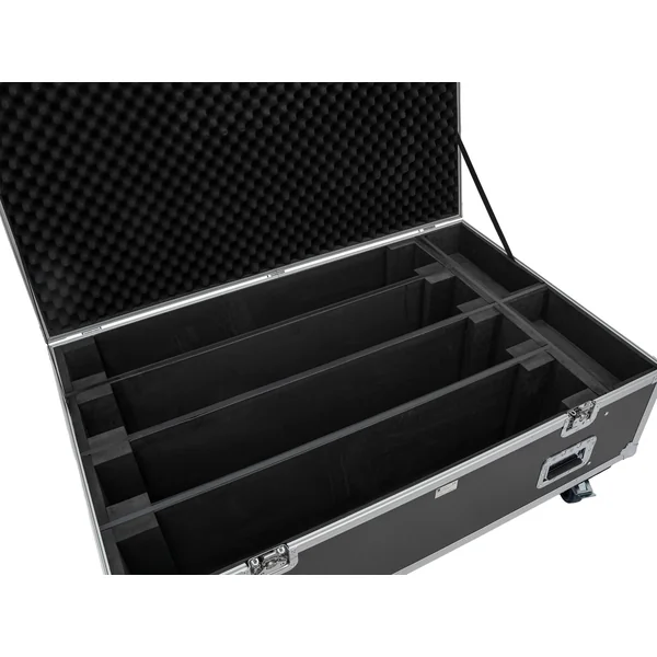 ROADINGER Flightcase PRO 4x LED BAR-8 SWING with wheels