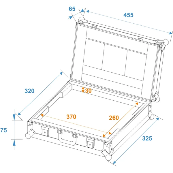 ROADINGER Laptop Case LC-15 maximum 370x255x30mm