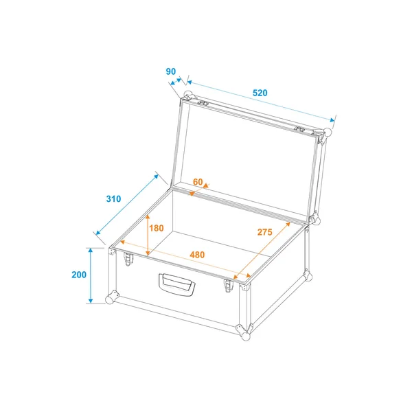 ROADINGER Universal Case Tour Pro 52x29x32 black