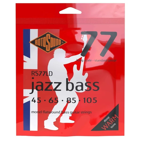 Rotosound Jazz Bass Strings Jazz Bass 77 - Set 4-string Flatwound Standard 45-105 (RS77LD)