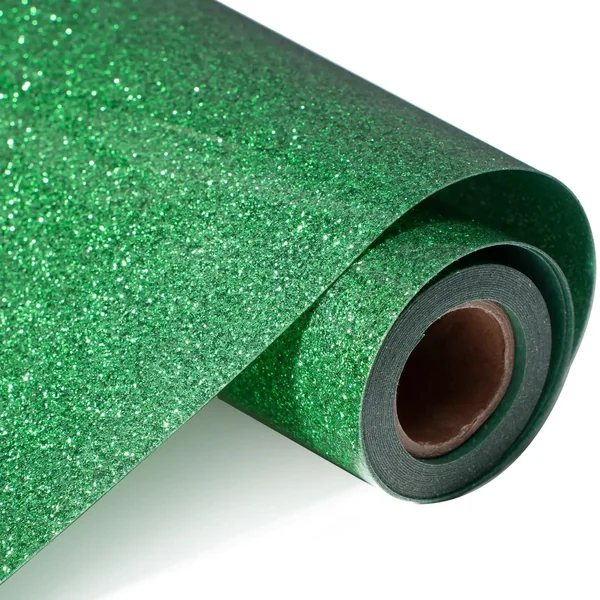 Rouleau de vinyle de transfert thermocollant pailleté (Glitter HTV) – compatible avec les lasers