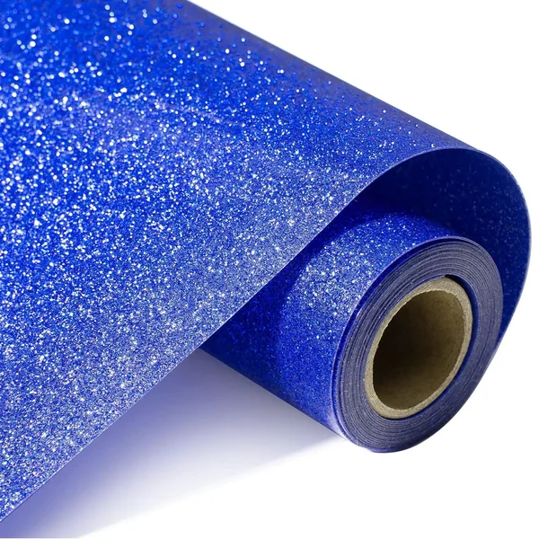 Rouleau de vinyle de transfert thermocollant pailleté (Glitter HTV) – compatible avec les lasers