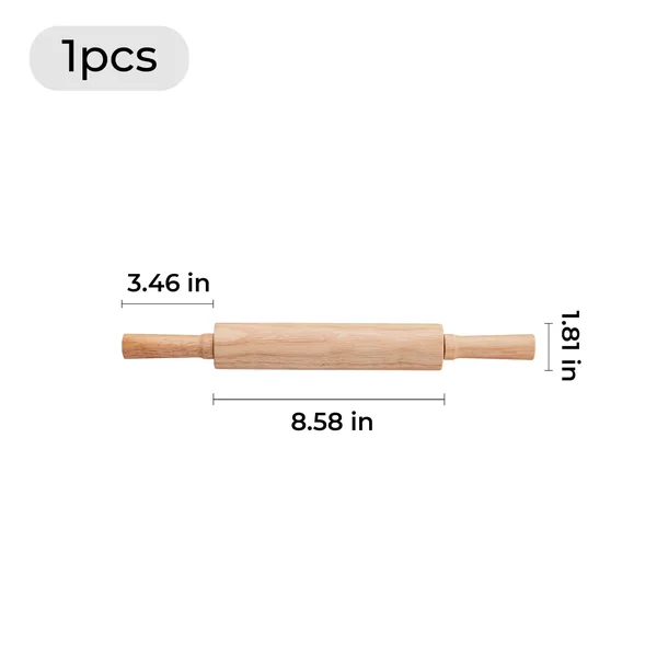 Rouleau à pâtisserie en bois (1 pièce)