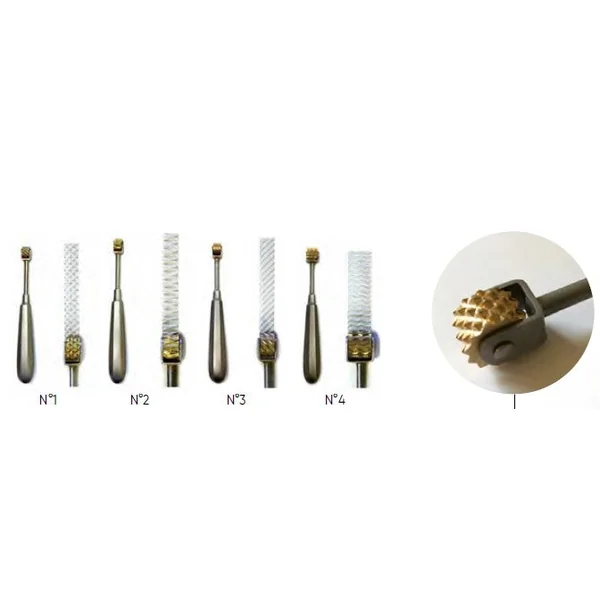 Roulettes inox/bronze
