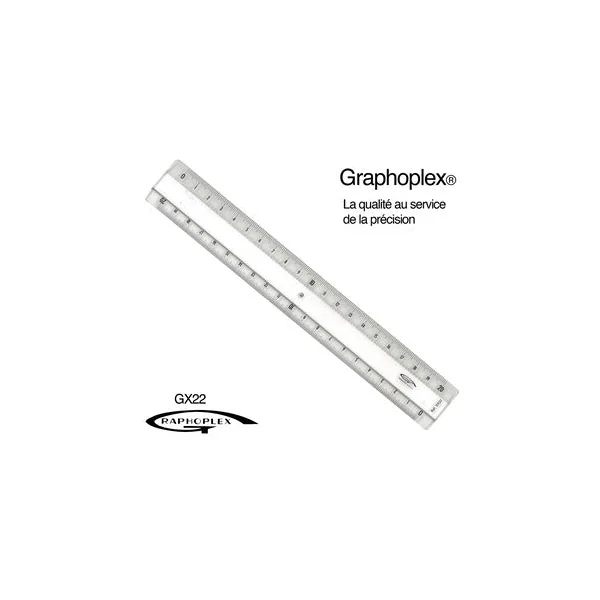 Règle transparente 2 biseaux