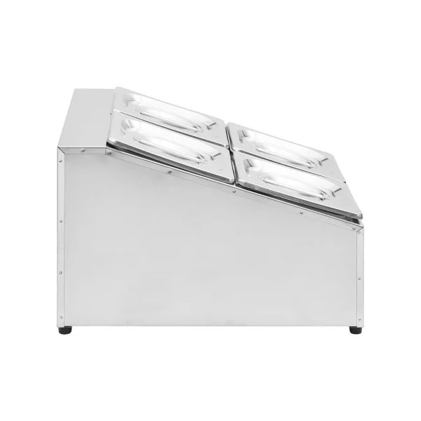 Récipient Gastronorm 4 Bacs en Inox GN 1/6 Spécial Restauration Acier Inoxydable