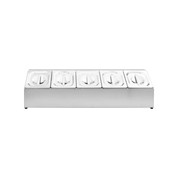 Récipient Gastronorm 5 Bacs en Inox GN 1/6 Spécial Restauration