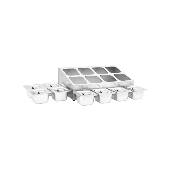 Récipient Gastronorm 8 Bacs en Inox GN 1/6 Spécial Restauration Acier Inoxydable