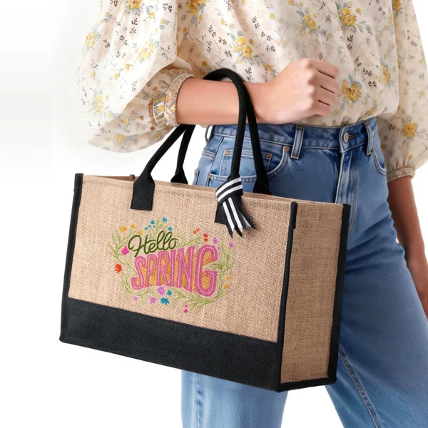 Sac cabas bicolore (1 pce)