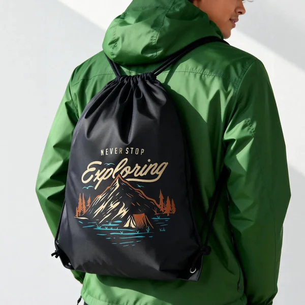 Sac à cordon noir (1 pce)