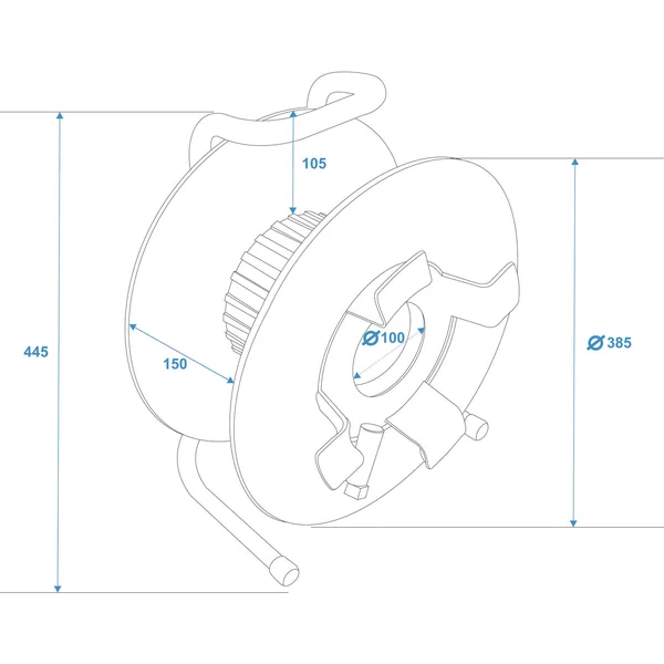 SCHILL Cable Drum IT380.RM A=385/C=142