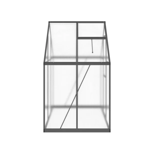 Serre Aluminium Anthracite 1,92 m² Serre Polycarbonate Serre Potager Plantation