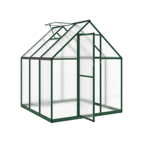 Serre Aluminium Verte 2,85 m² Serre Polycarbonate Serre Potager Plantation