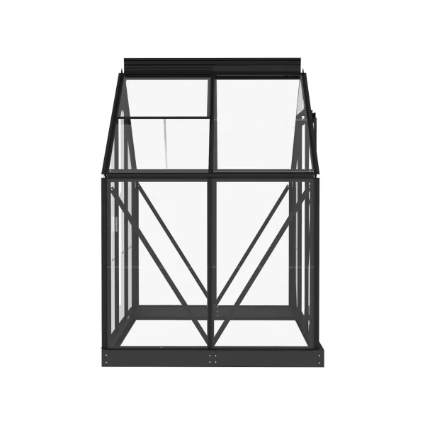 Serre Anthracite Aluminium et en Verre 1,59m² Serre ALU Serre Plantation