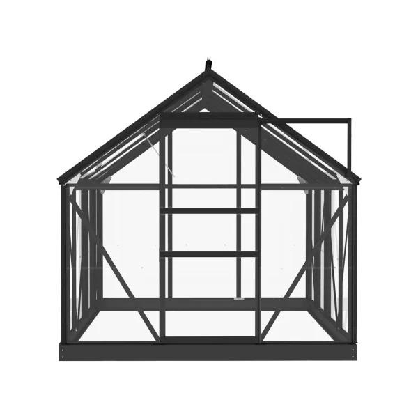 Serre Anthracite Aluminium et en Verre 3,10m² Serre ALU Serre Plantation