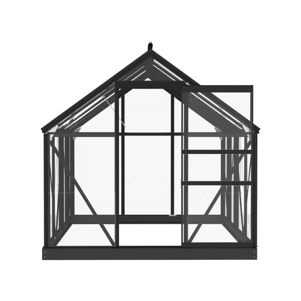 Serre Anthracite Aluminium et en Verre 3,10m² Serre ALU Serre Plantation