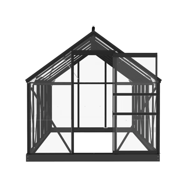 Serre Anthracite Aluminium et en Verre 4,61m² Serre ALU Serre Plantation