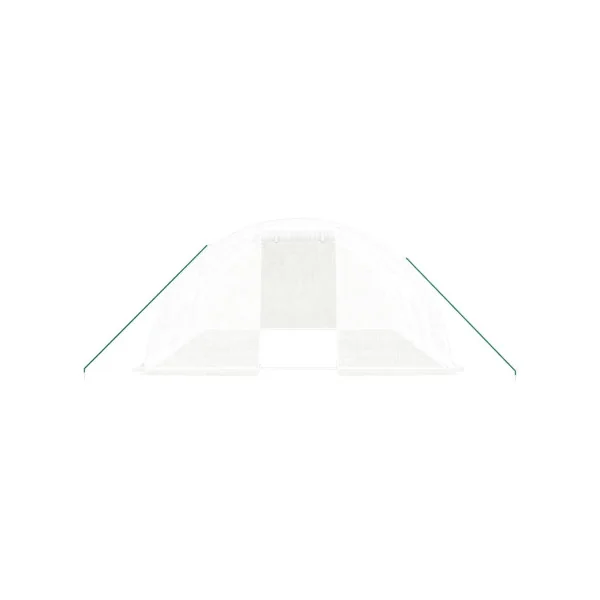 Serre de jardin 16 m² 400x400 cm Blanche Serre Tunnel de jardin Serre plantation Serre potager