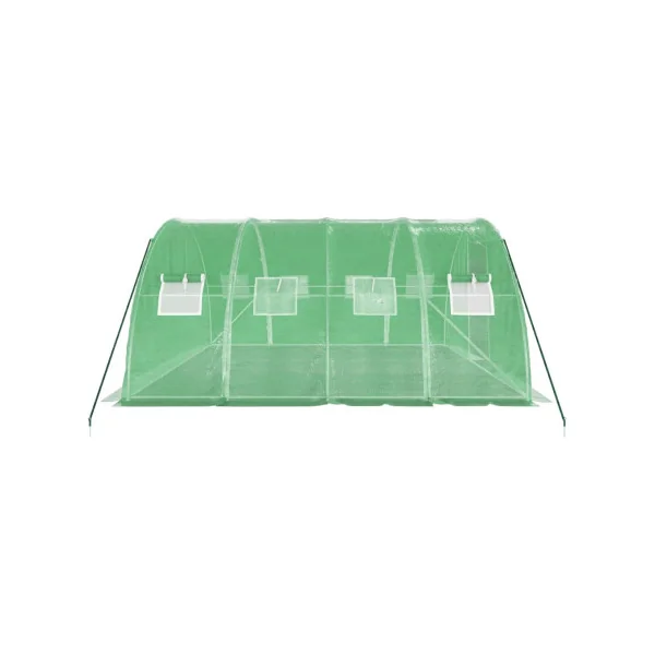 Serre de jardin 16 m² 400x400 cm Verte Serre Tunnel de jardin Serre plantation Serre potager