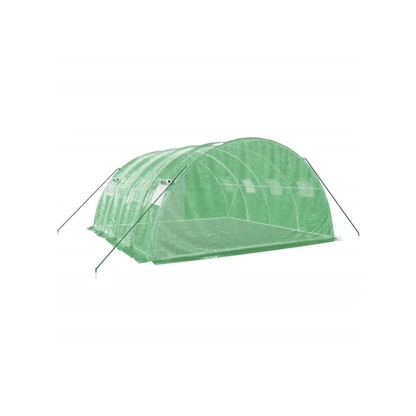 Serre de jardin 16 m² 400x400 cm Verte Serre Tunnel de jardin Serre plantation Serre potager