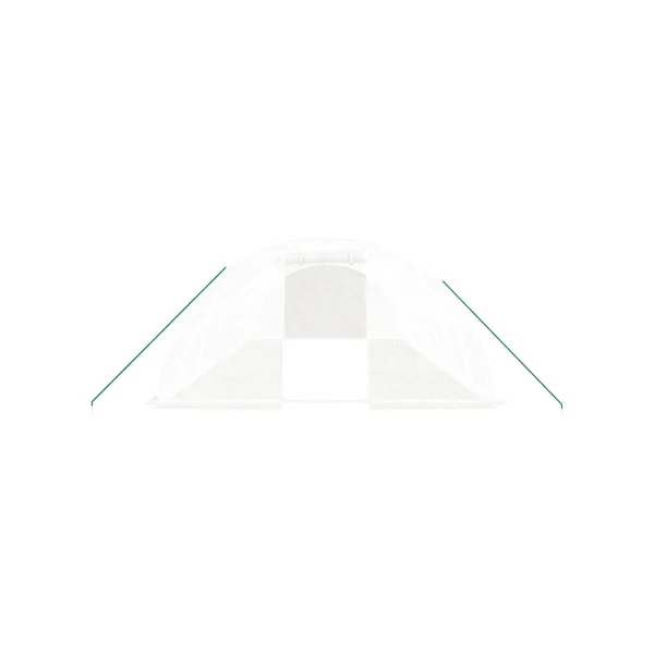 Serre de jardin 32 m² 800x400 cm Blanche Serre Tunnel de jardin Serre plantation Serre potager