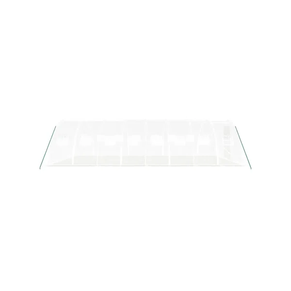 Serre de jardin 32 m² 800x400 cm Blanche Serre Tunnel de jardin Serre plantation Serre potager