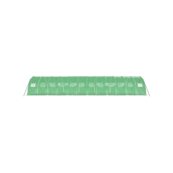 Serre de jardin 64 m² 1600x400 cm Verte Serre Tunnel de jardin Serre plantation Serre potager