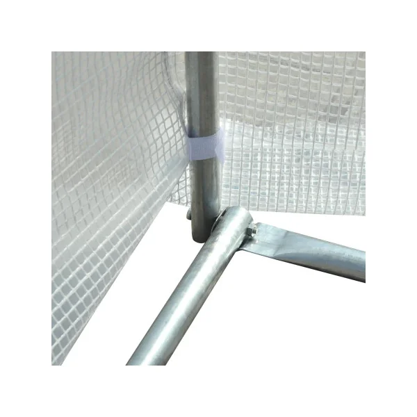 Serre de Jardin 6x3x2m Blanche 8 Fenêtres Serre Tunnel Serre Potager Serre Maraichère 18m²