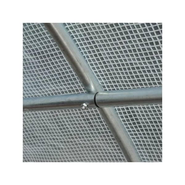Serre de Jardin 6x3x2m Blanche 8 Fenêtres Serre Tunnel Serre Potager Serre Maraichère 18m²