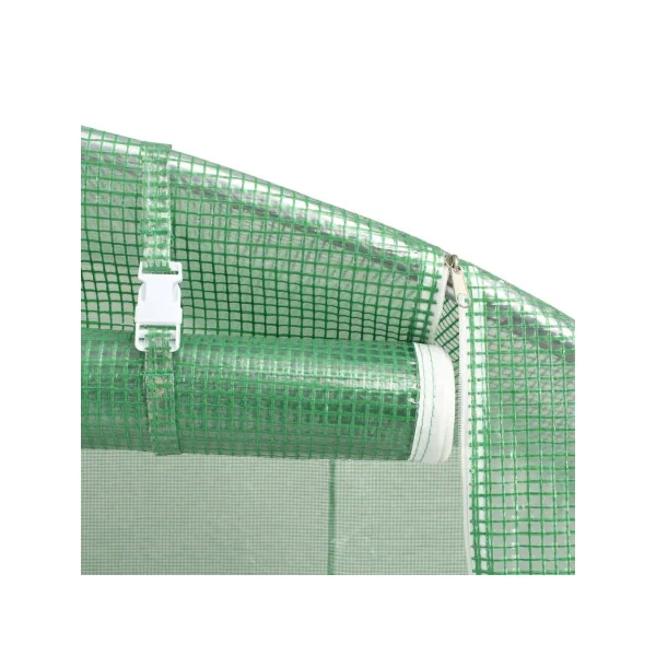 Serre de jardin 88 m² 2200x400 cm Verte Serre Tunnel de jardin Serre plantation Serre potager