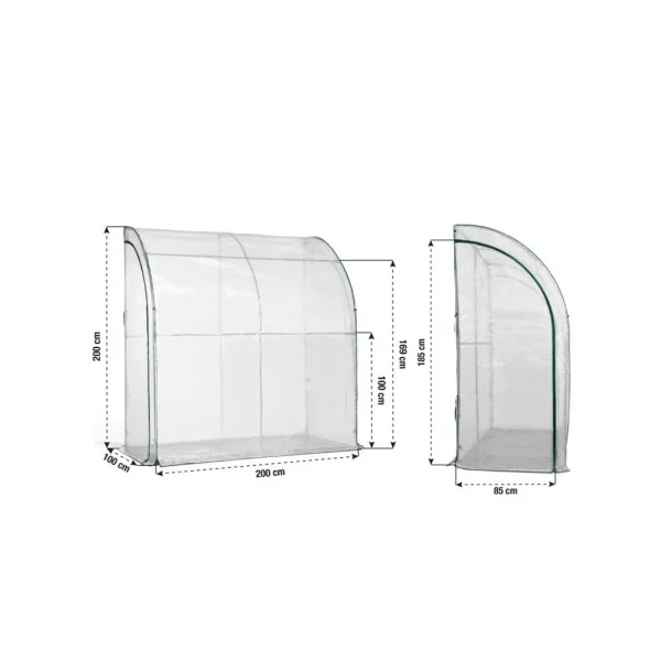 Serre de Jardin Murale 2x1x2 m Serre Hivernage Plantes