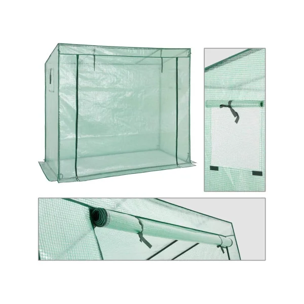 Serre de Jardin Rectangulaire 200x80x170 cm Serre de Terrasse Serre Balcon Serre Semis