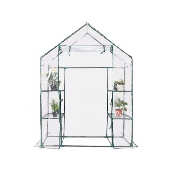 Serre de Jardin Tente pour Plantes en PVC 3 Etages Transparent