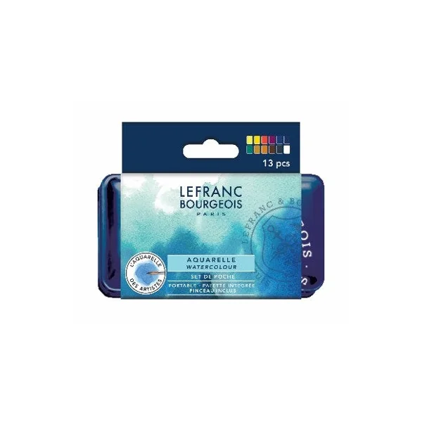 Set Aquarelle fine 12 ou 24 1/2 godets
