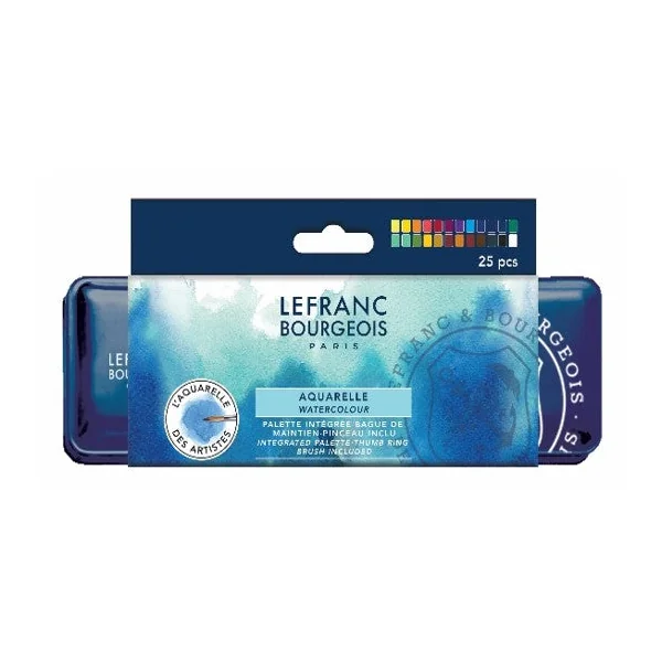 Set Aquarelle fine 12 ou 24 1/2 godets
