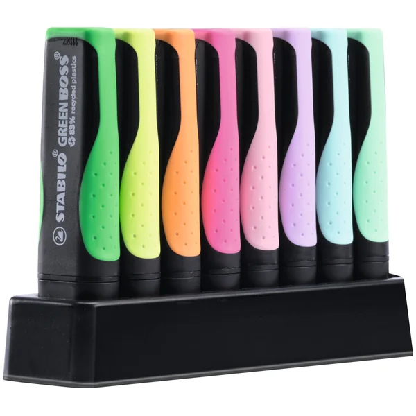 Set de 8 surligneurs Stabilo GREEN BOSS